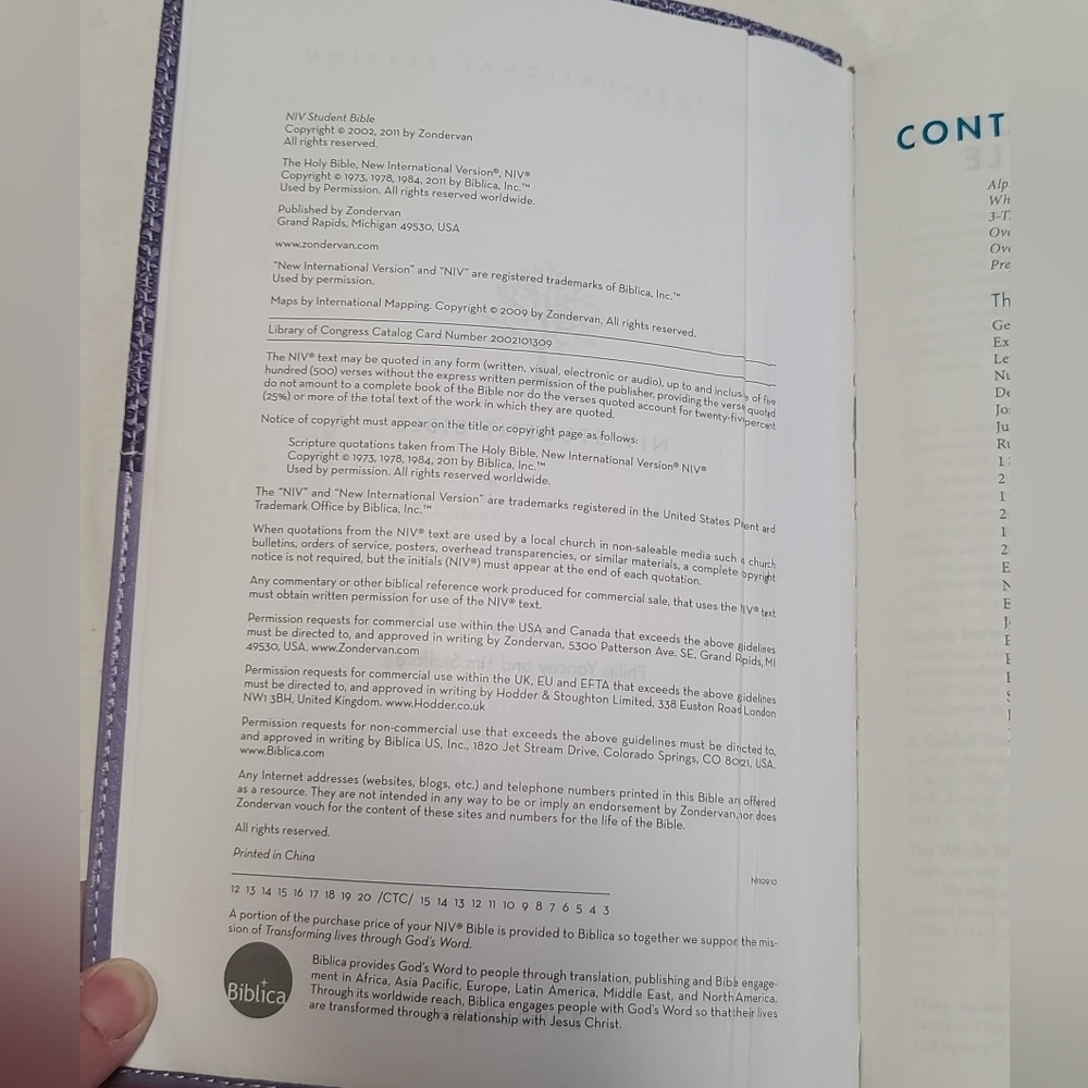 Purple NIV zondervan student bible - Picture 4 of 15